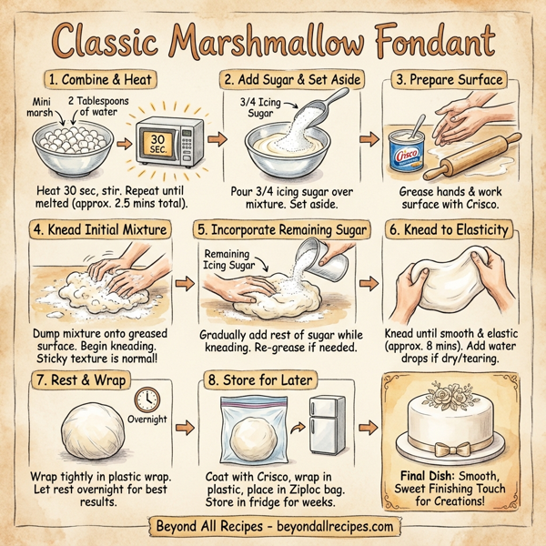 Classic Marshmallow Fondant instructions