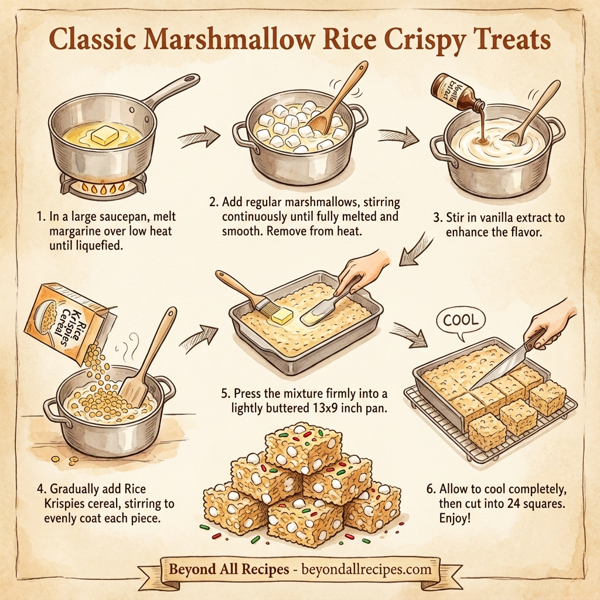 Classic Marshmallow Rice Crispy Treats instructions