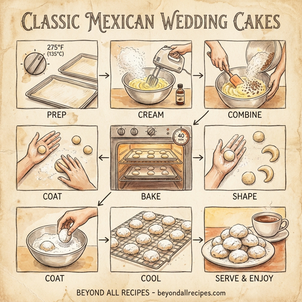 Classic Mexican Wedding Cakes instructions