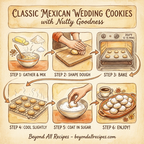 Classic Mexican Wedding Cookies with Nutty Goodness instructions