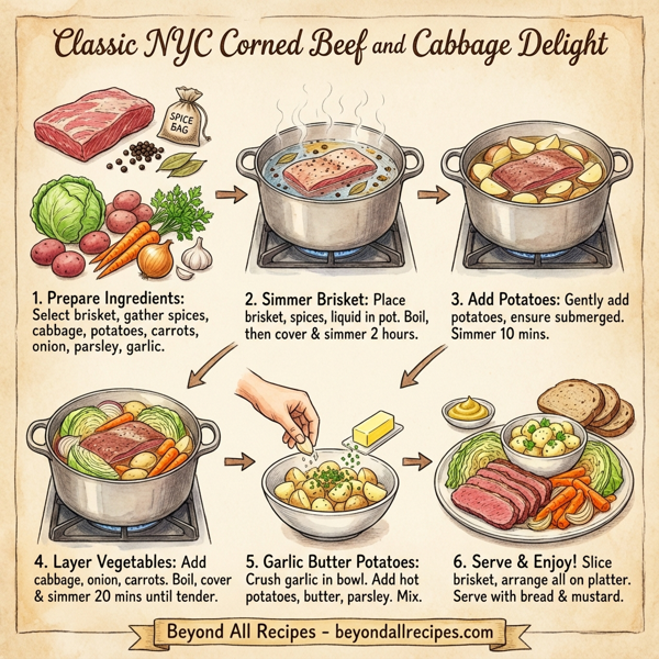 Classic NYC Corned Beef and Cabbage Delight instructions