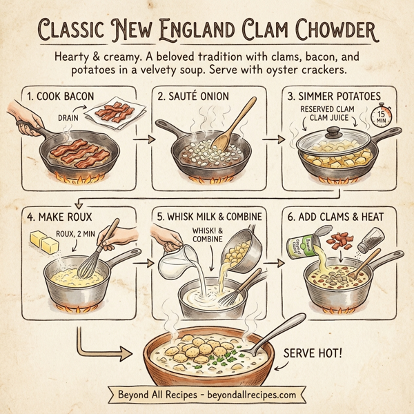 Classic New England Clam Chowder instructions