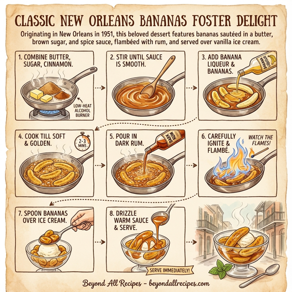 Classic New Orleans Bananas Foster Delight instructions