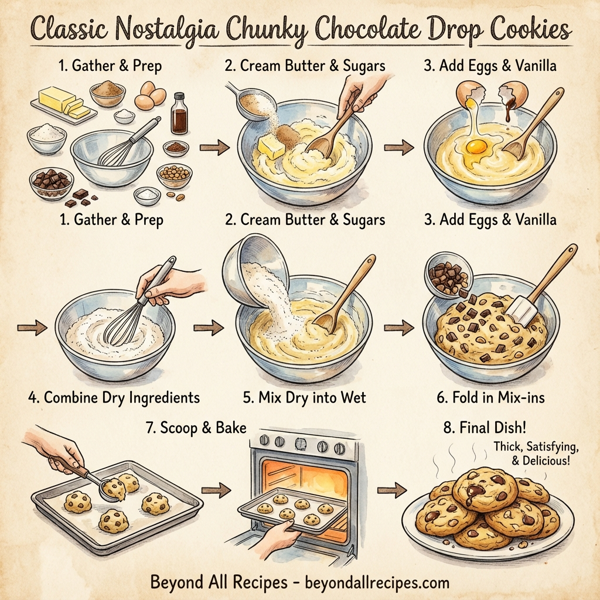 Classic Nostalgia Chunky Chocolate Drop Cookies instructions