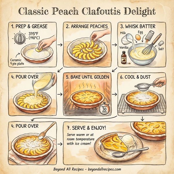 Classic Peach Clafoutis Delight instructions