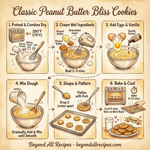 Classic Peanut Butter Bliss Cookies instructions