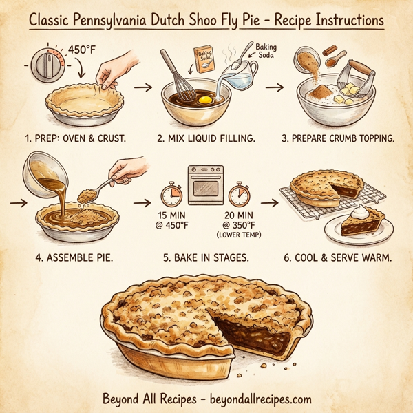 Classic Pennsylvania Dutch Shoo Fly Pie instructions