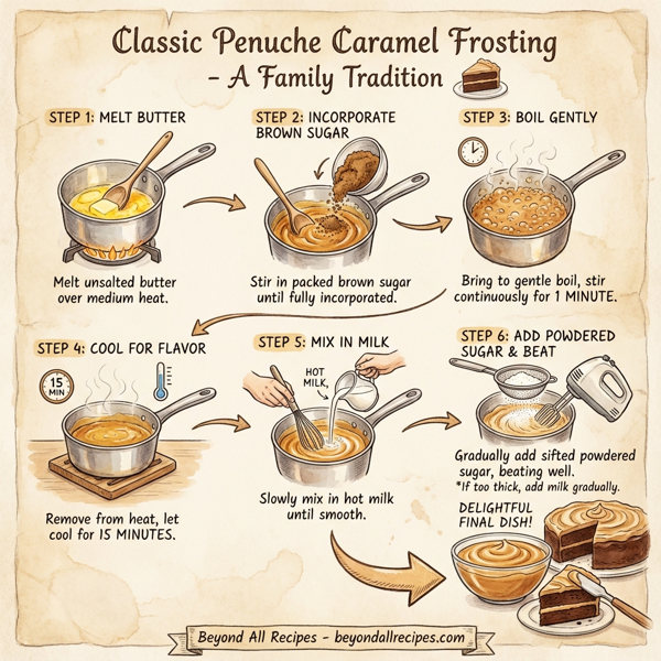 Classic Penuche Caramel Frosting instructions