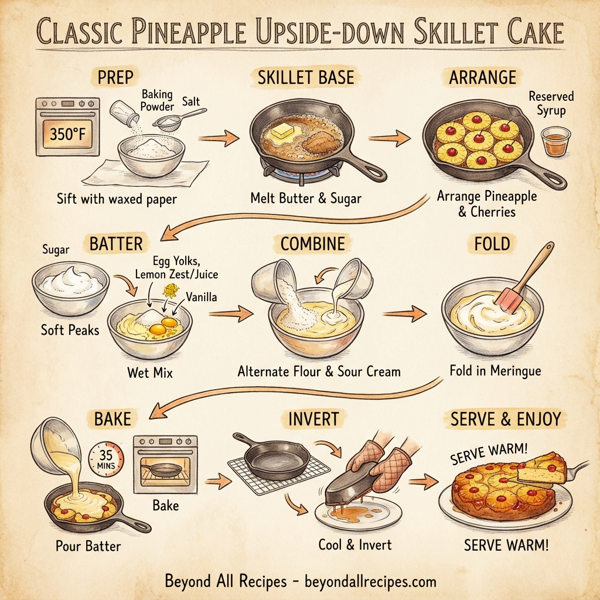 Classic Pineapple Upside-Down Skillet Cake instructions