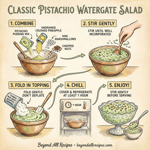 Classic Pistachio Watergate Salad instructions