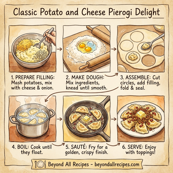 Classic Potato and Cheese Pierogi Delight instructions