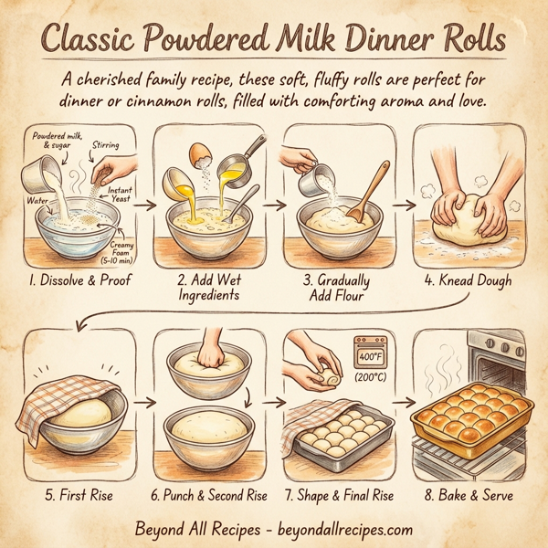 Classic Powdered Milk Dinner Rolls instructions