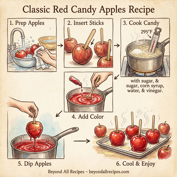 Classic Red Candy Apples instructions