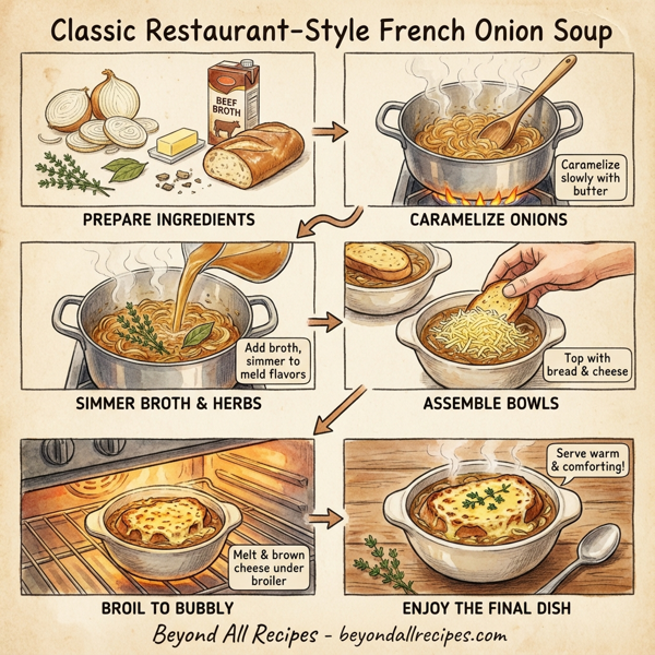 Classic Restaurant-Style French Onion Soup instructions