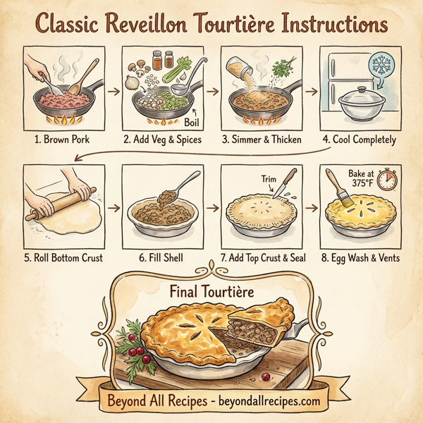 Classic Reveillon Tourtière instructions