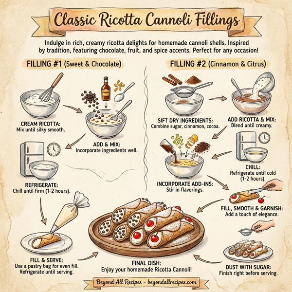 Classic Ricotta Cannoli Fillings instructions