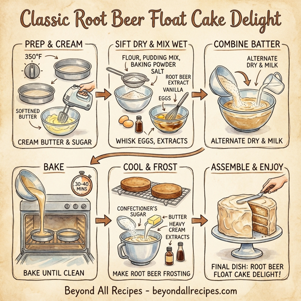 Classic Root Beer Float Cake Delight instructions