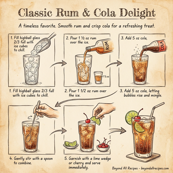 Classic Rum & Cola Delight instructions