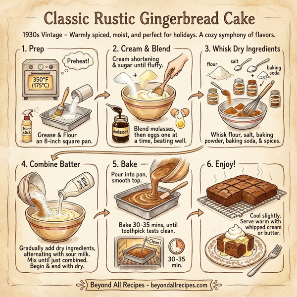 Classic Rustic Gingerbread Cake instructions