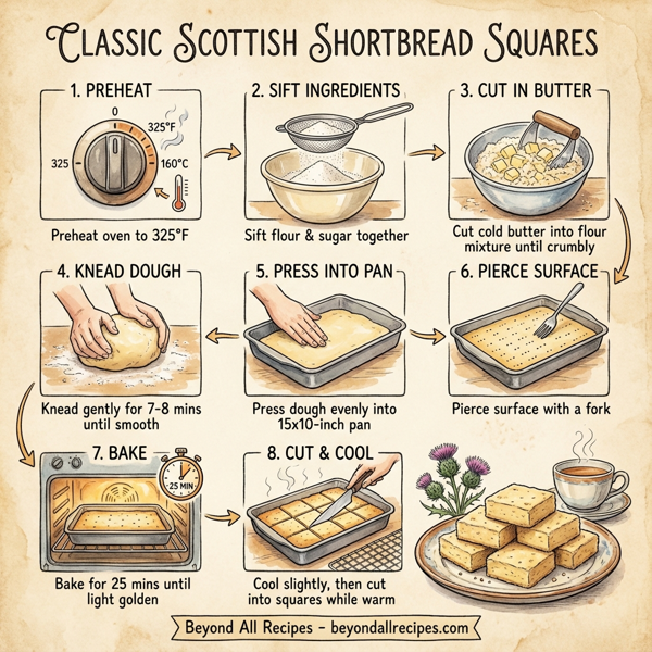 Classic Scottish Shortbread Squares instructions