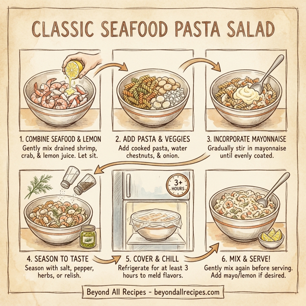 Classic Seafood Pasta Salad instructions