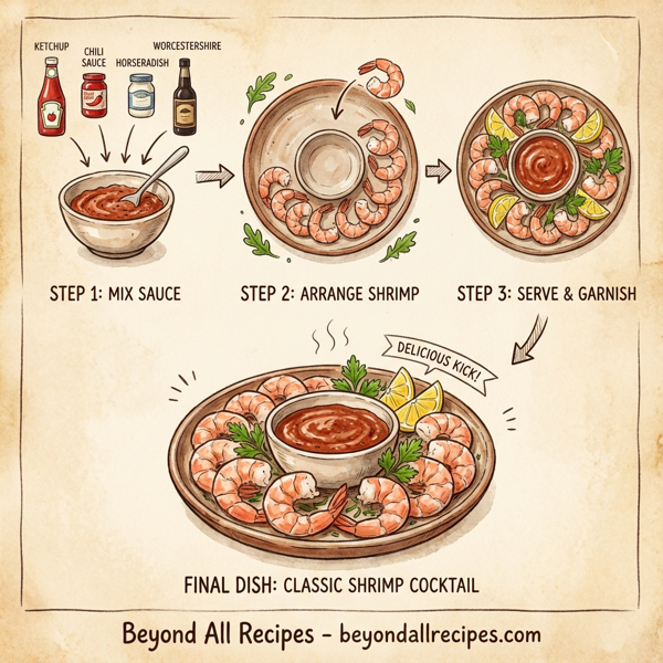 Classic Shrimp Cocktail with Zesty Sauce instructions