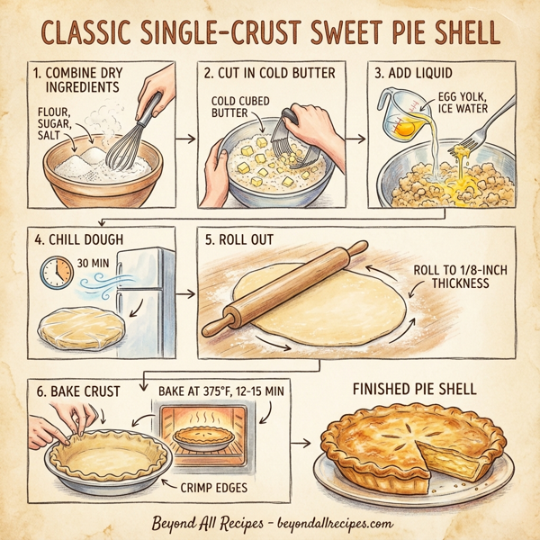 Classic Single-Crust Sweet Pie Shell instructions