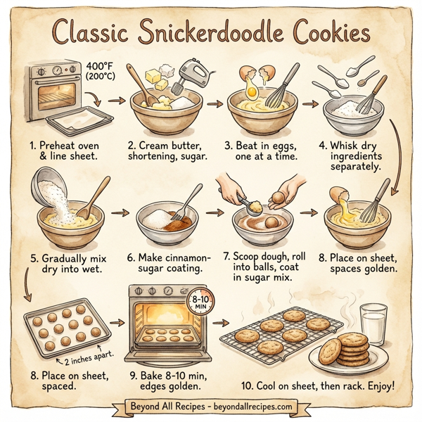 Classic Snickerdoodle Cookies instructions