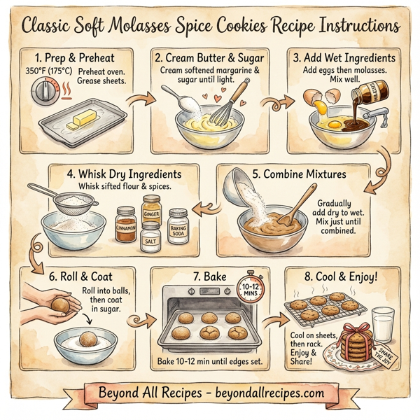 Classic Soft Molasses Spice Cookies instructions