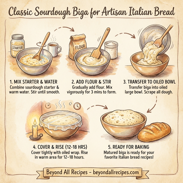 Classic Sourdough Biga for Artisan Italian Bread instructions