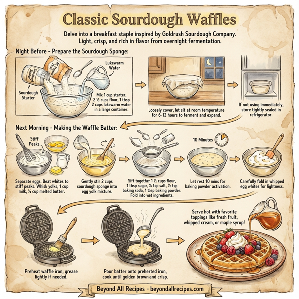 Classic Sourdough Waffles instructions