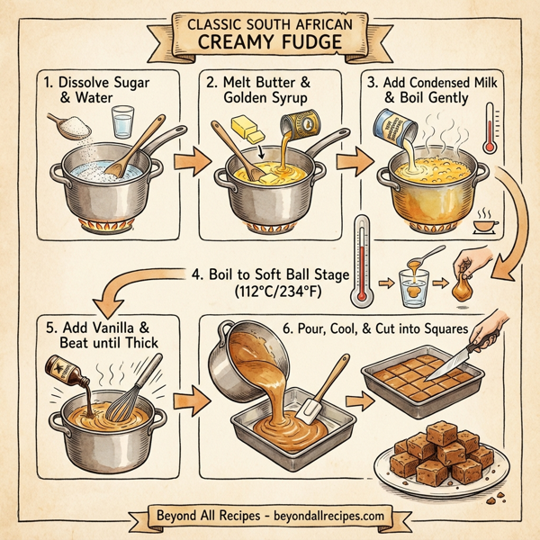 Classic South African Creamy Fudge instructions