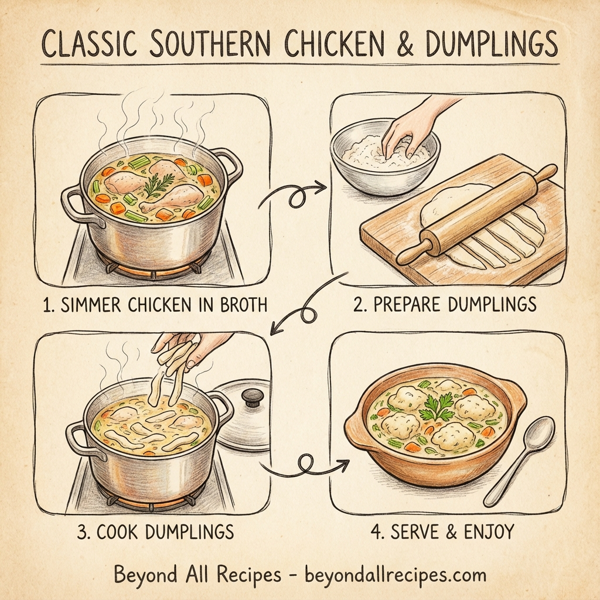 Classic Southern Chicken and Dumplings instructions