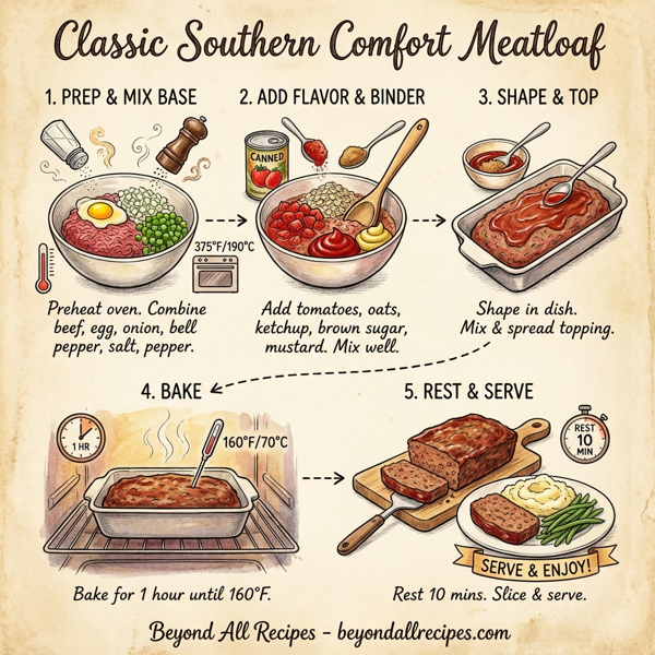Classic Southern Comfort Meatloaf instructions