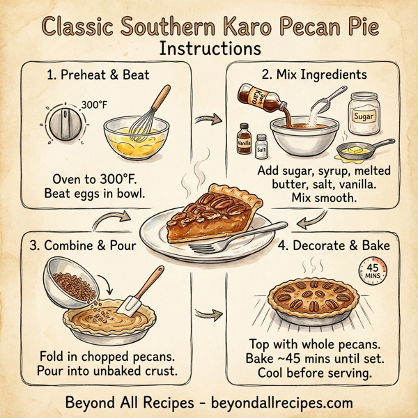 Classic Southern Karo Pecan Pie instructions