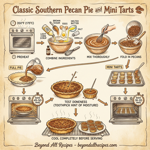 Classic Southern Pecan Pie and Mini Tarts instructions