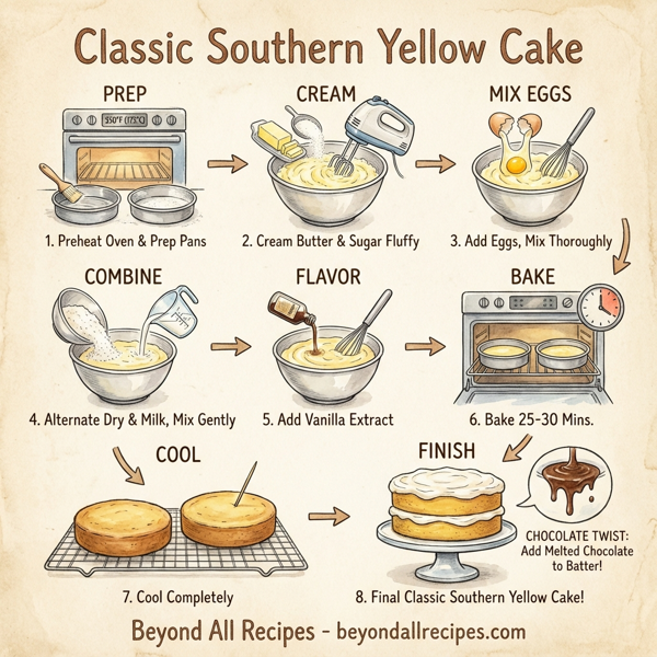 Classic Southern Yellow Cake instructions