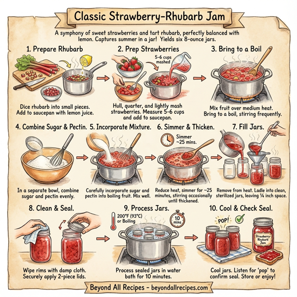 Classic Strawberry-Rhubarb Jam instructions
