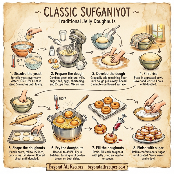 Classic Sufganiyot - Traditional Jelly Doughnuts instructions