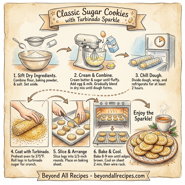 Classic Sugar Cookies with Turbinado Sparkle instructions