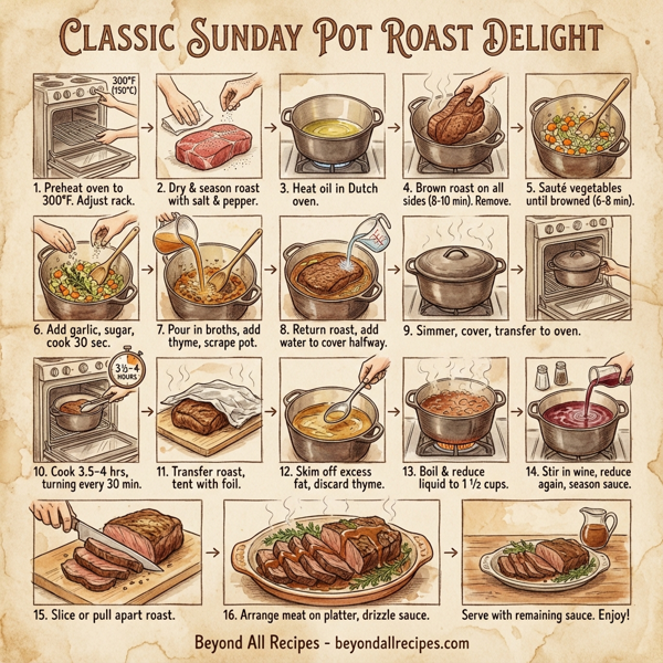 Classic Sunday Pot Roast Delight instructions