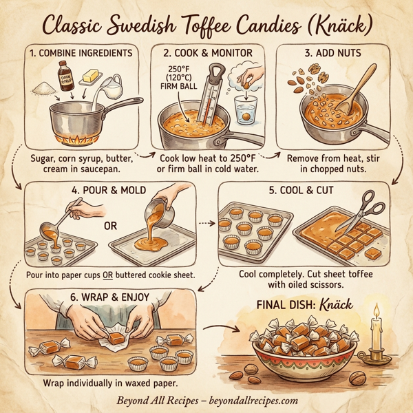 Classic Swedish Toffee Candies (Knäck) instructions