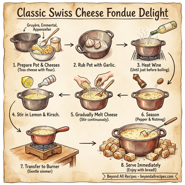 Classic Swiss Cheese Fondue Delight instructions