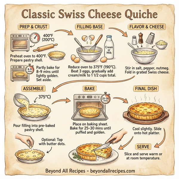 Classic Swiss Cheese Quiche instructions