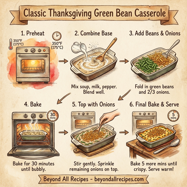 Classic Thanksgiving Green Bean Casserole instructions