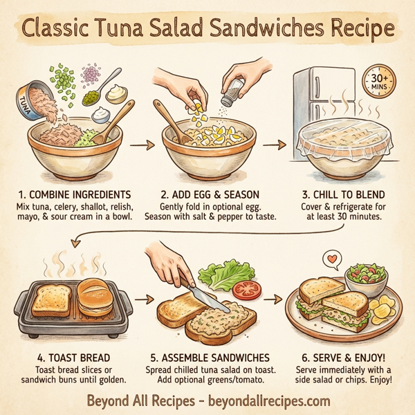 Classic Tuna Salad Sandwiches instructions
