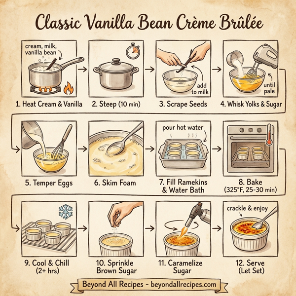 Classic Vanilla Bean Crème Brûlée instructions