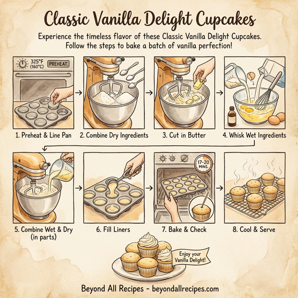 Classic Vanilla Delight Cupcakes instructions