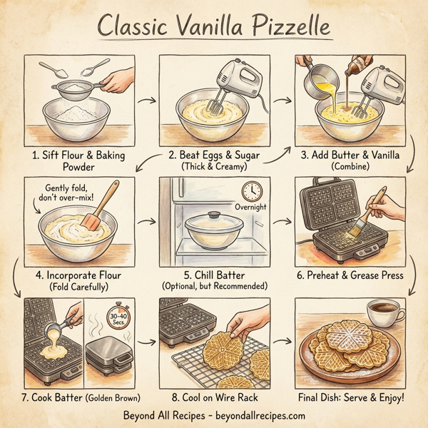 Classic Vanilla Pizzelle instructions