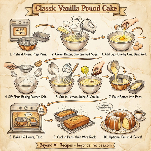 Classic Vanilla Pound Cake instructions